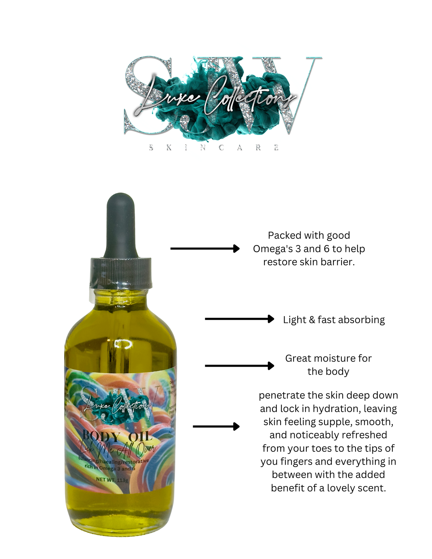 Lick Me All Over Luxury Body Oil
