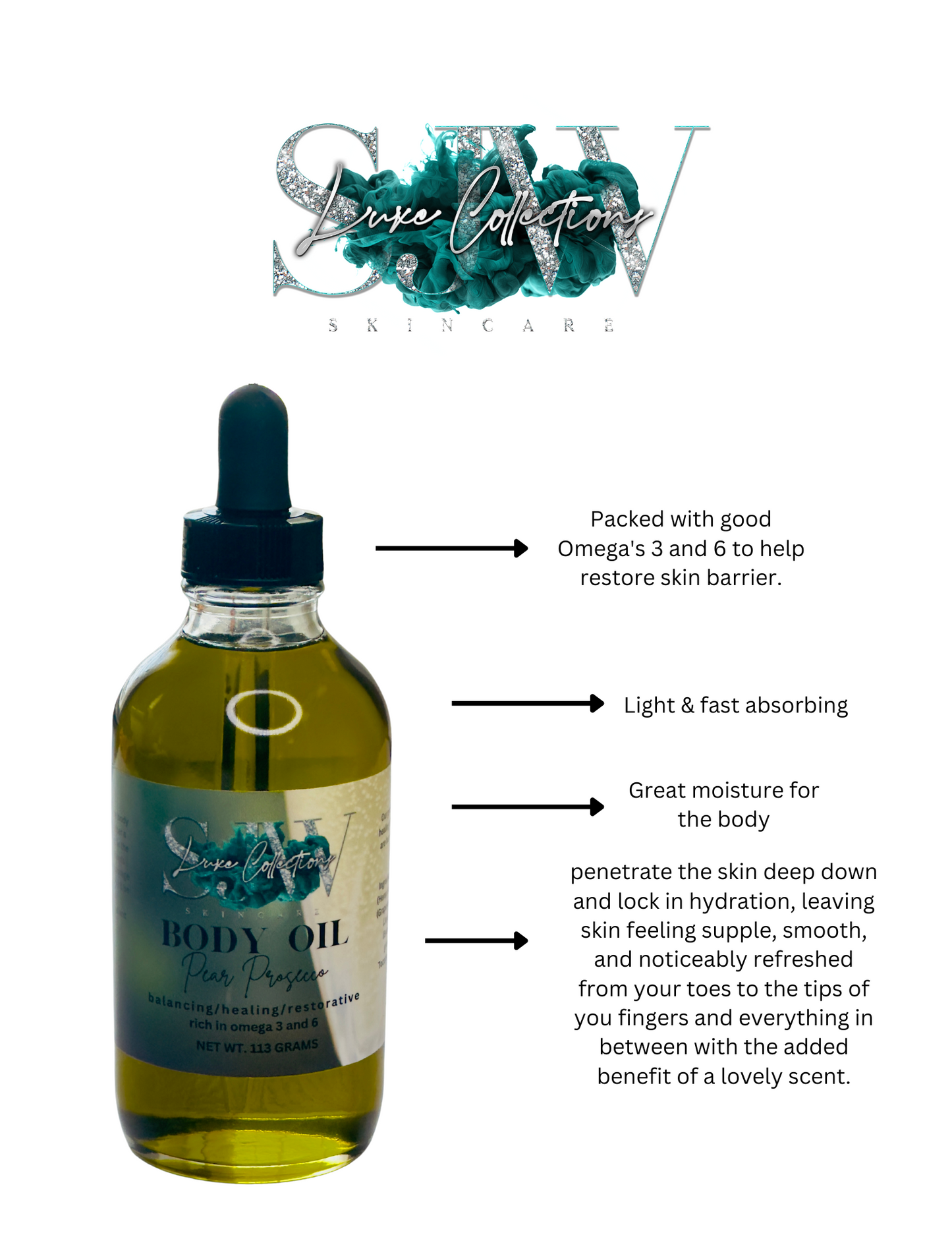 Pear Prosecco Luxury Body Oil