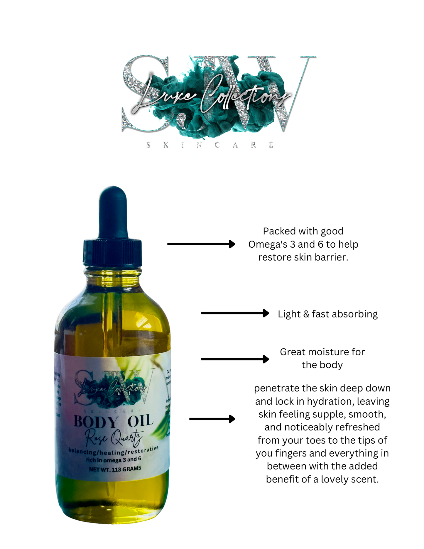 Rose Quartz Luxury Body Oil