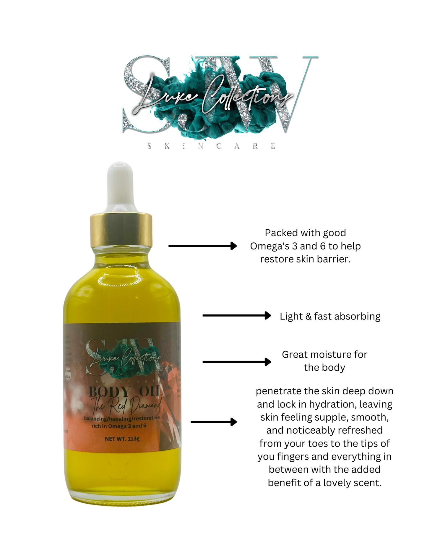 The Red Diamond Luxury Body Oil