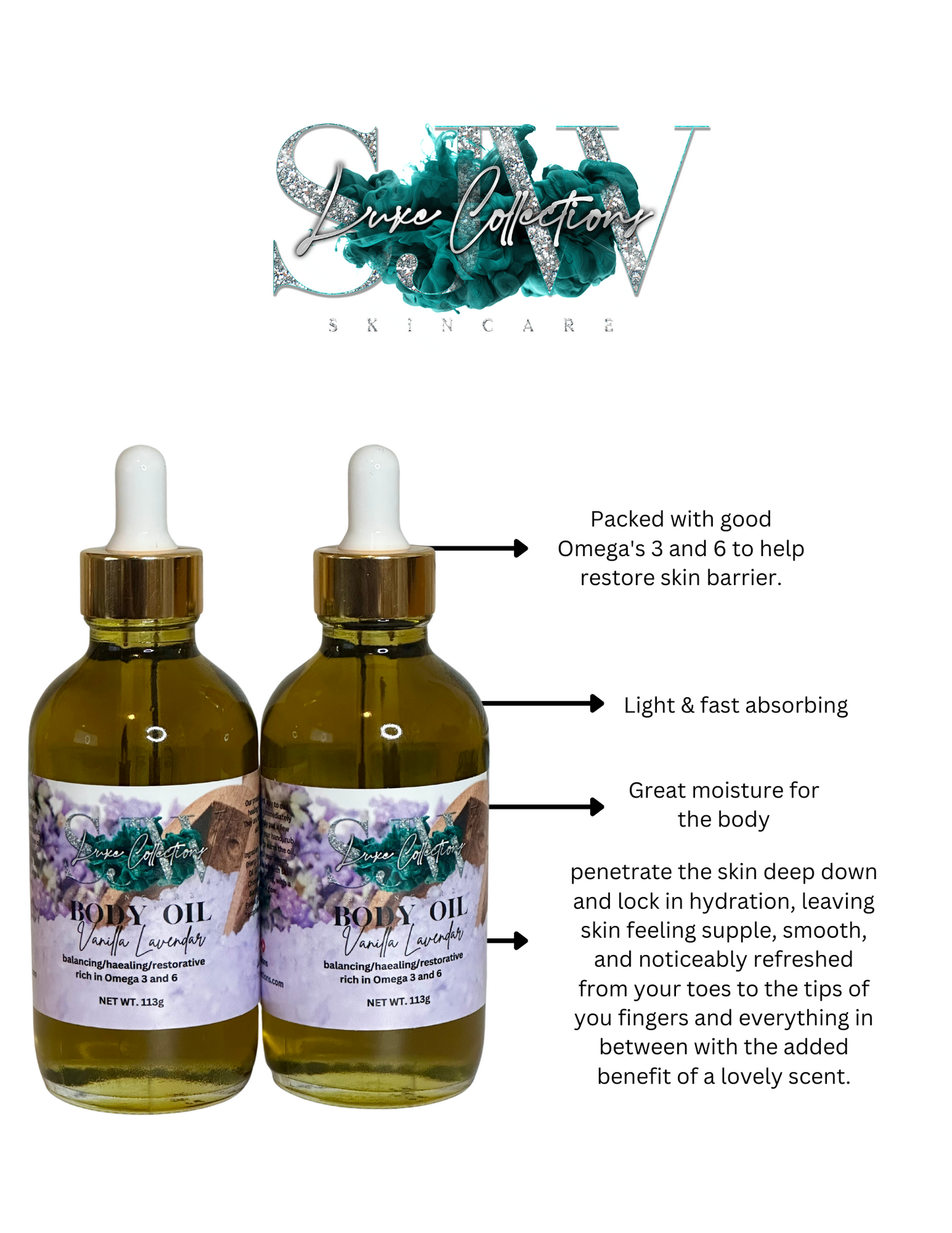 Vanilla Lavendar Luxury Body Oil
