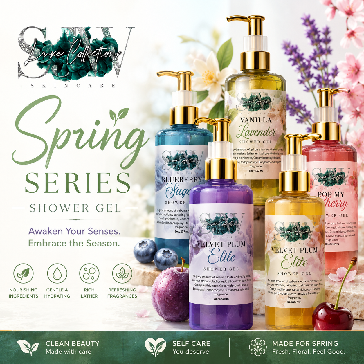 Spring Series: Luxury Shower Gel