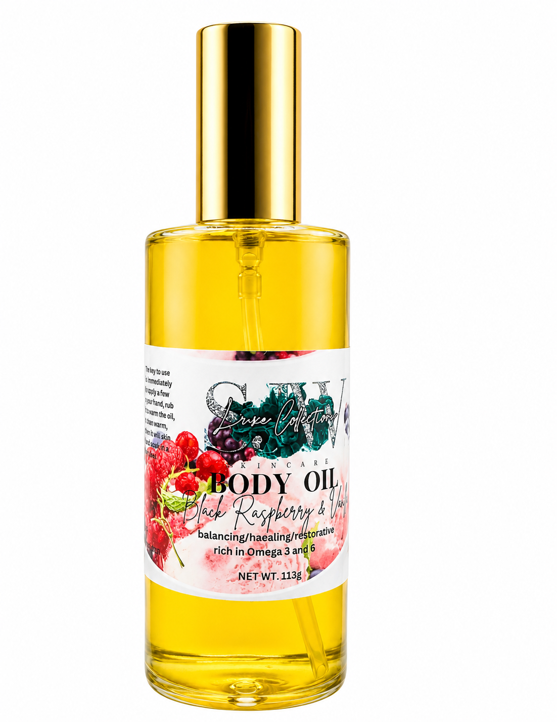 SJW Luxe Collections - Skin Barrier Repair Body Oil - Black Raspberry & Vanilla