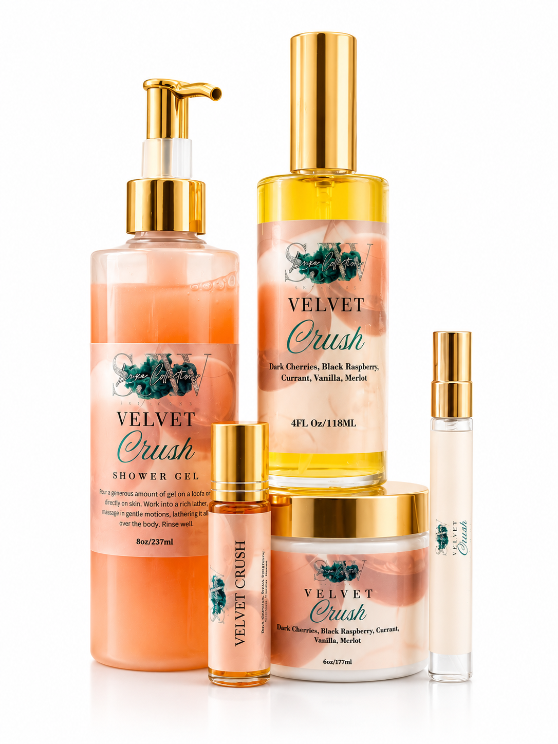 SJW Luxe Collections: Velvet Crush 5-Piece Bundle