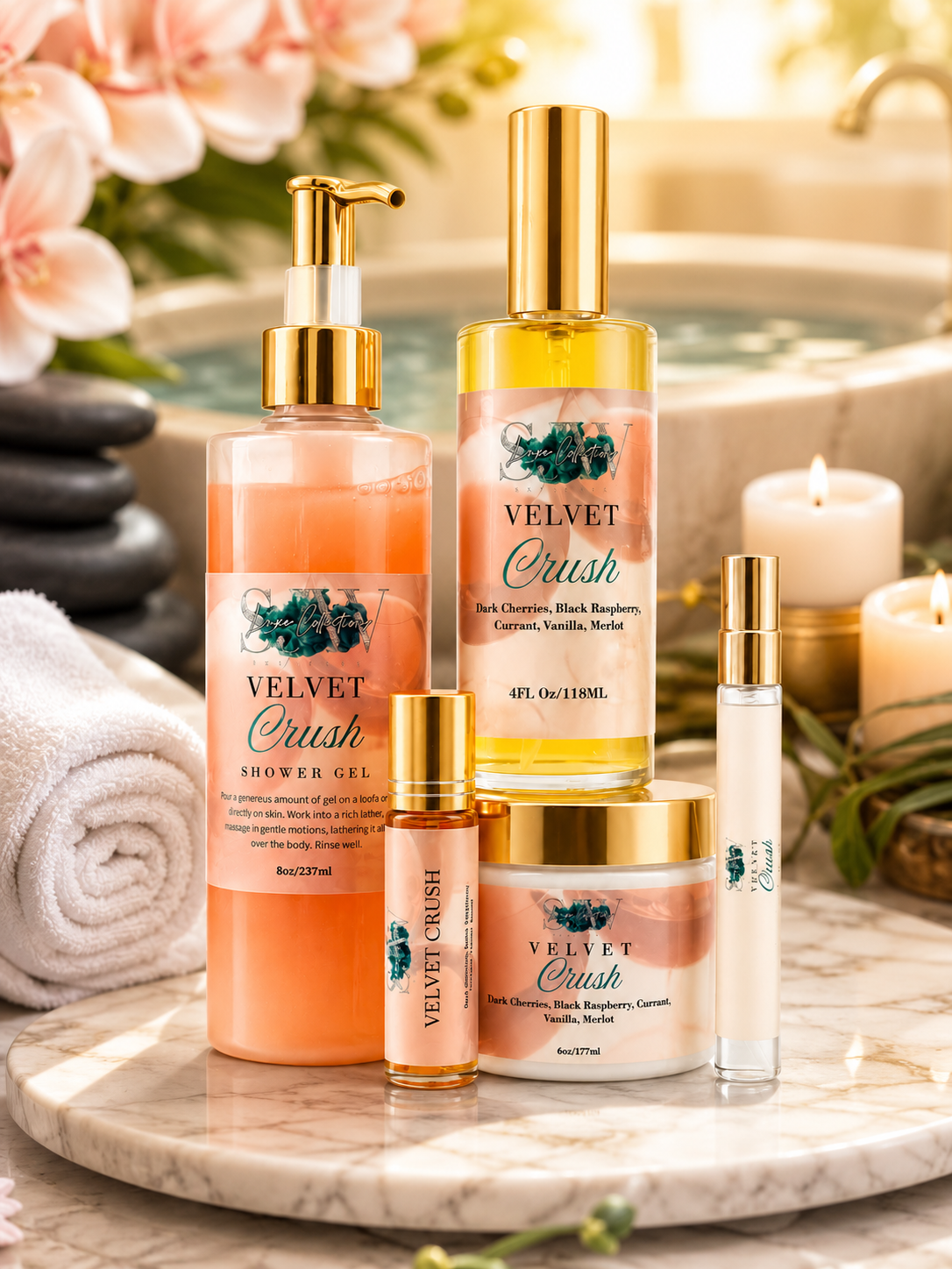 SJW Luxe Collections: Velvet Crush 5-Piece Bundle