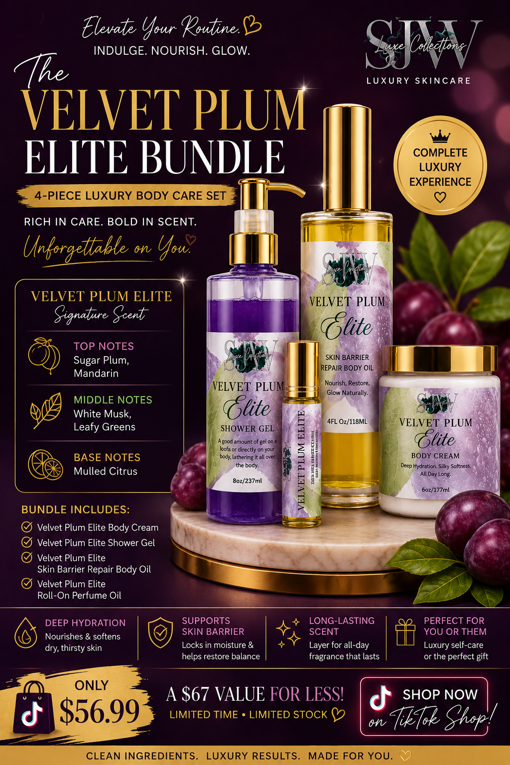 SJW Luxe Collections: Velvet Plum Elite Bundle