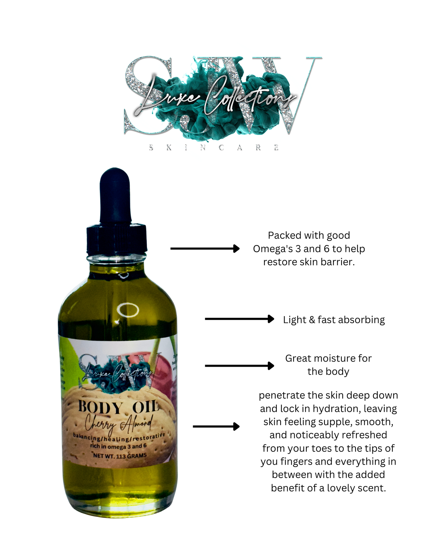Cherry Almond Luxury Body Oil