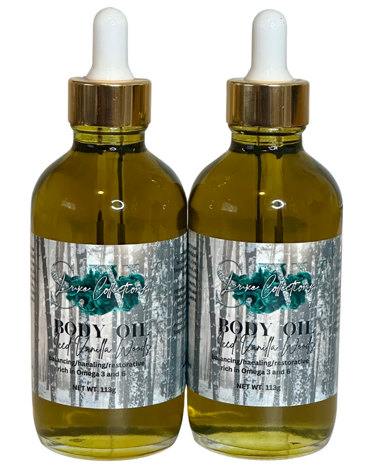 Iced Vanilla Woods Luxury Body Oil (For Men)