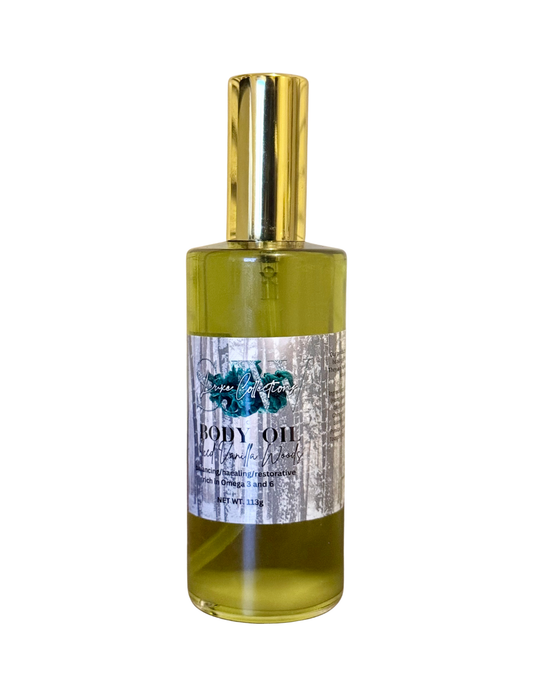 SJW Luxe Collections - Skin Barrier Repair Body Oil - Iced Vanilla Woods (For Men)