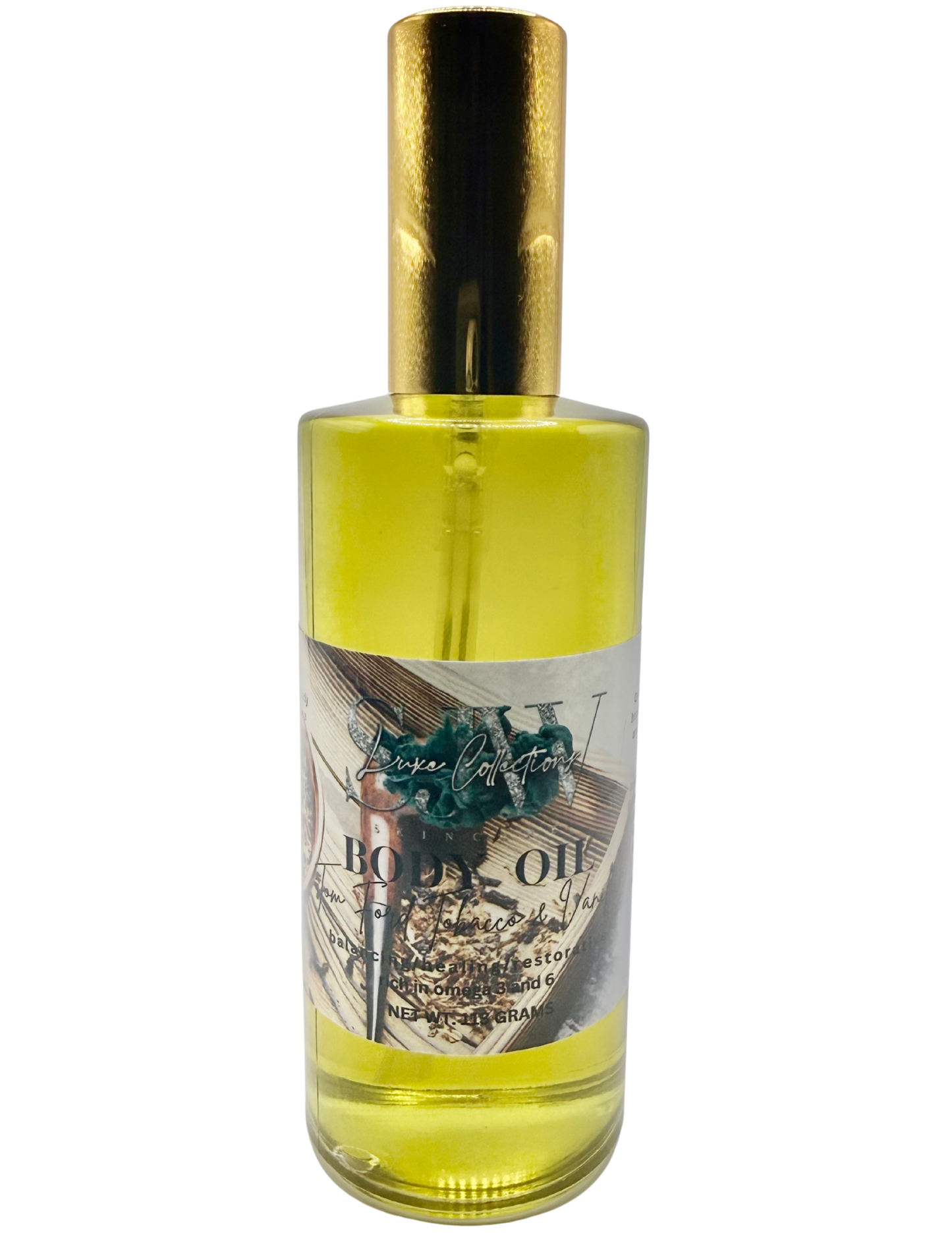 SJW Luxe Collections - Skin Barrier Repair Body Oil - Inspired By Tom Ford Tobacco Vanilla